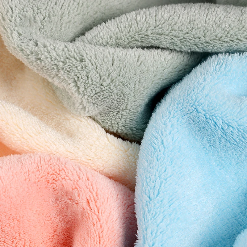 Striped Coral Fleece Towels Bath Towels Thickened Absorbent quick-drying soft absorbent hotel beauty salon towel