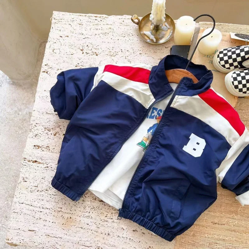 

Boys Coat Jacket Cotton Outerwear Overcoat 2023 Cheap Spring Autumn Teenagers Gift Top Children's Clothing