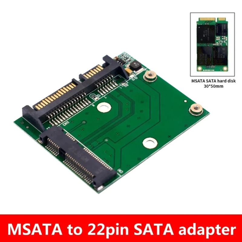 

MSATA to 22-Pin Converter Card Enjoy Faster Data Transfer Superior Performances Thickened Contact Finger