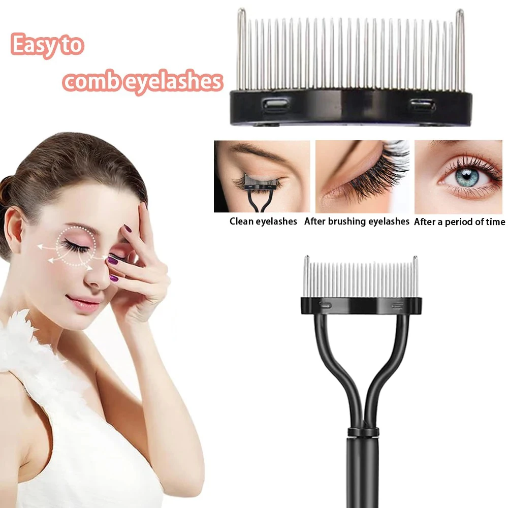 Separator Tool Professional Comb 3/5PCS Eyebrow Brush Set Eyelash Lash Eye Makeup Tools With Eyebrow Trimmer Scissor For Woman
