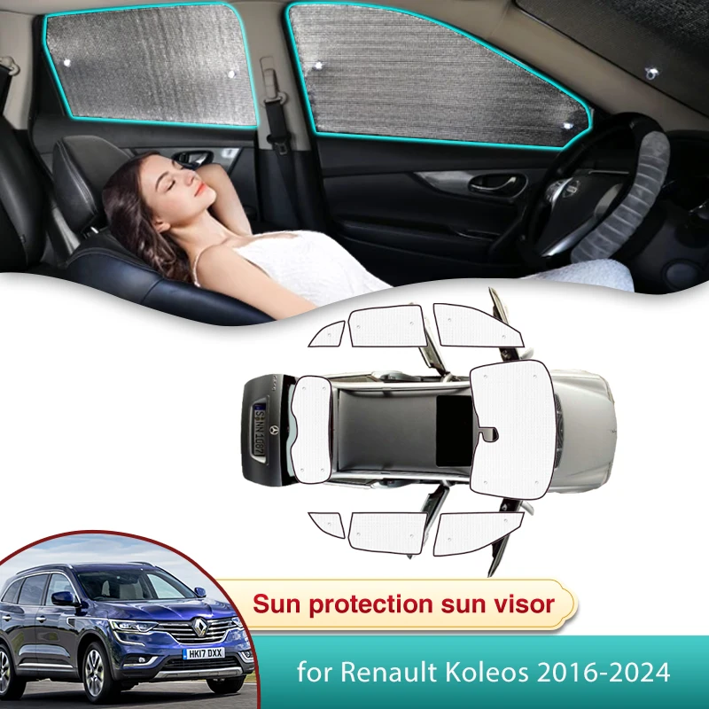 Фото Автомобильный солнцезащитный козырек для Renault Koleos, Samsung QM6, MK2, 2016, 2017, 2018, 2019, 2020, 2021, 2022, 2023, 2024, аксессуары, затеняющие детали №1