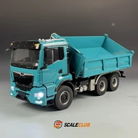 NEW 1/14 MAN TGS mud truck three-way hydraulic dump truck full metal remote control truck model toy 1