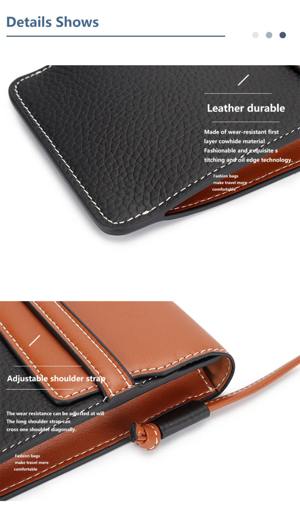 URBAN MASTER Sling Purse for Women Genuine Cow Leather Korea Fashion  Phone Bag Contrast Color Small Crossbody Shoulder Bags