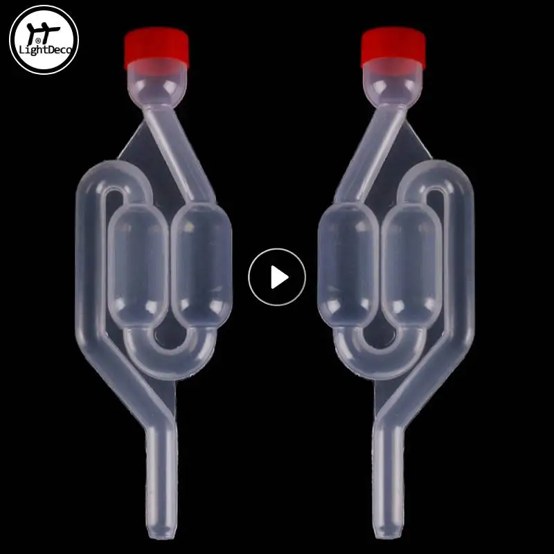 Air Lock Valve Fermentation Home Brewing Bubble Grommet Exhaust Water Seal Valve Cork Beer Wine Supplies
