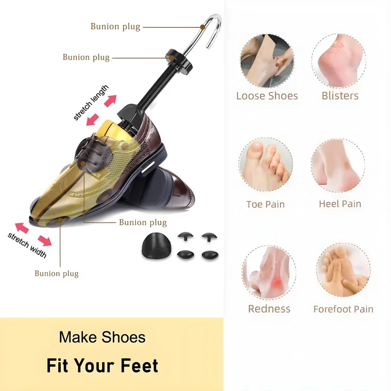 1/2pcs Shoe Stretcher Adjustable Plastic Expander Men Women Unisex Length Width Extender Keeper Heels