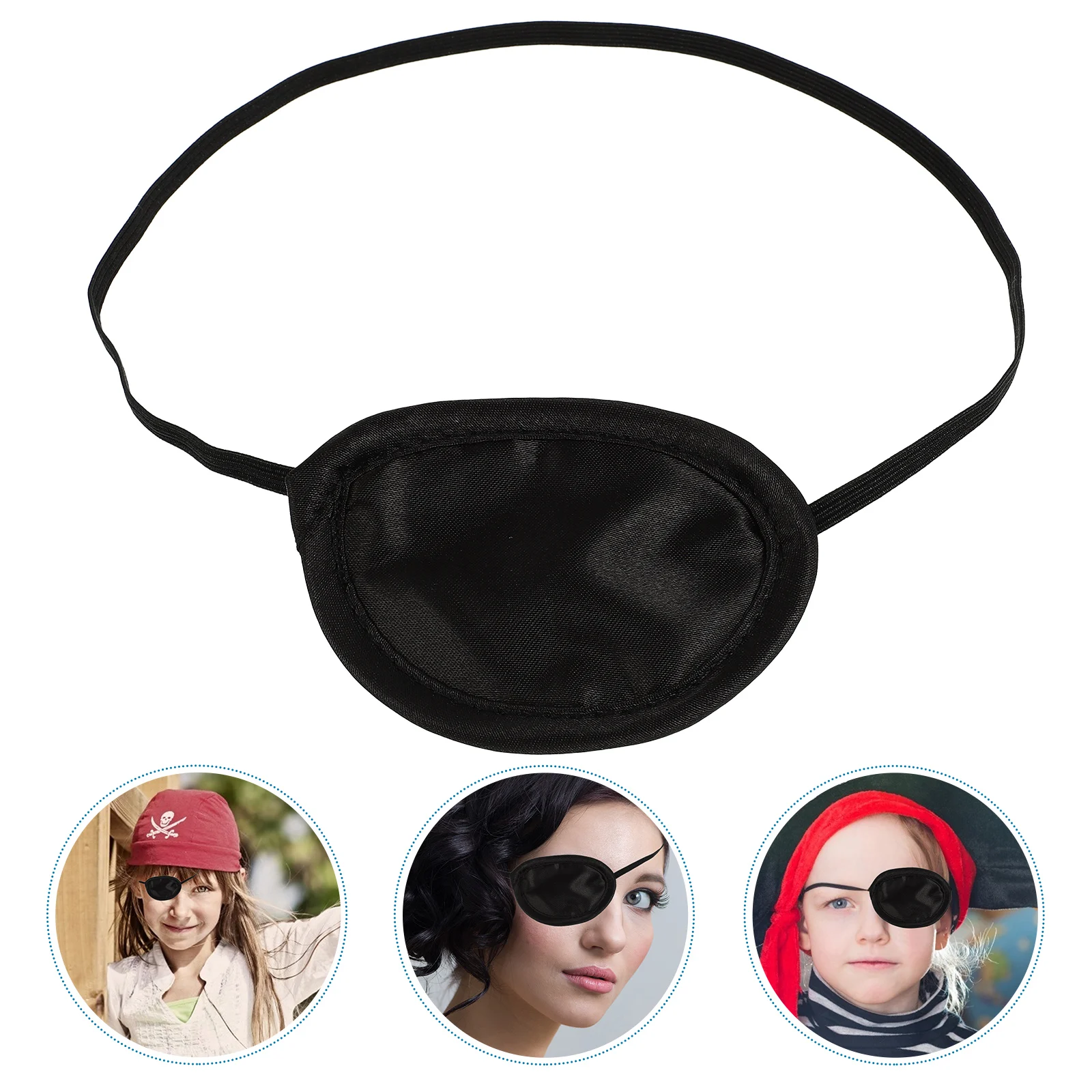 3Pcs Pirate Patch Kids Eye Patching Pirate Party Favor Gift Children's Eye Single Lazy Eye Patch Eye for Adults 3