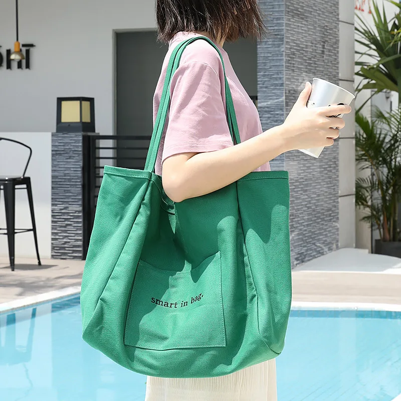 Stylish Letter Print Tote Bag, Large Capacity Shoulder Bag