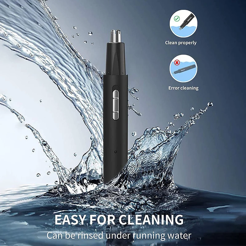 Electric Nose Ear Hair Trimmer for Men Painless Rechargeable Sideburns Eyebrows Beard 3 in 1 Hair Clipper Shaver