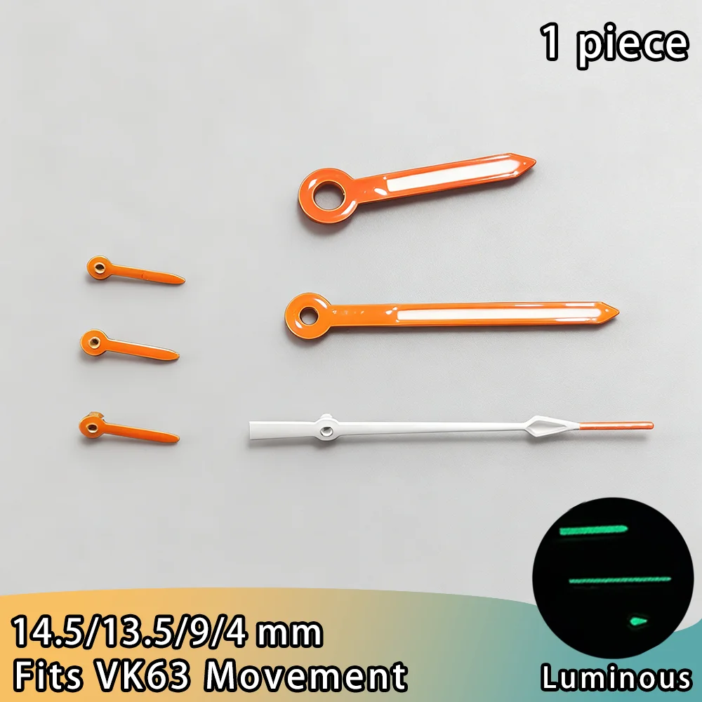 Enhanced Watch Hands for VK63 Chronograph Movement - Premium Watch Accessories