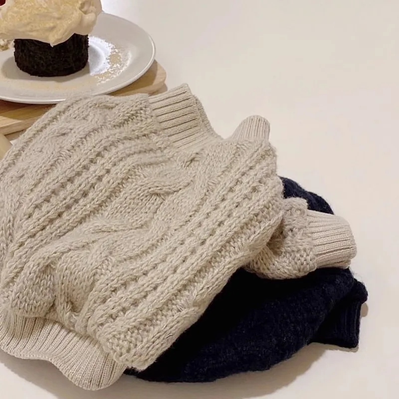 Title 8, Luxury Dog Clothes Solid Winter Dog Sweater Pet...