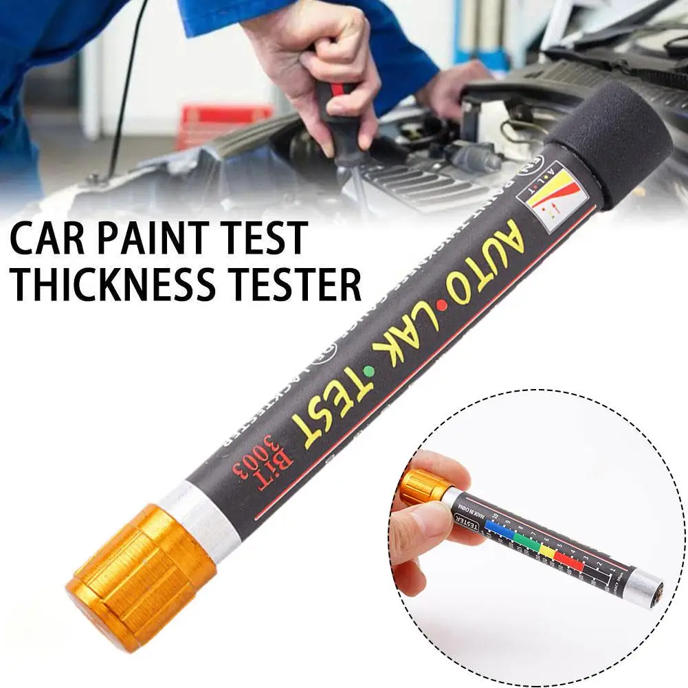 Car Paint Thickness Tester Pen With Magnetic Tip Scale Indicator Portable Car Paint Coating Tester Meter Coat Crash Check tool 2
