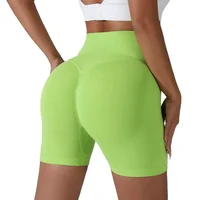 Peach Hip Lifting Sports Shorts Women High Waist Belly Slimming Running Training Quick-drying Trousers Tight Three-point Shorts - Image 3