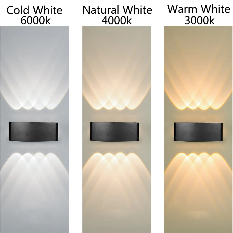 Indoor Bedroom Living Room Stair Wall Light IP65 LED Wall Lamp Outdoor Waterproof Garden Yard Lighting Aluminum AC86-265V