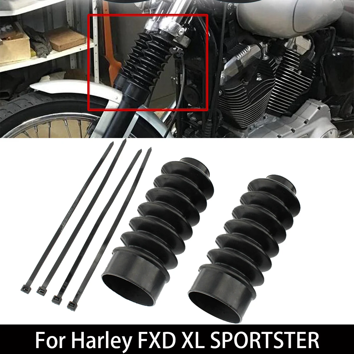 Motorcycle Front Fork Boot Slider Shock Absorber Cover