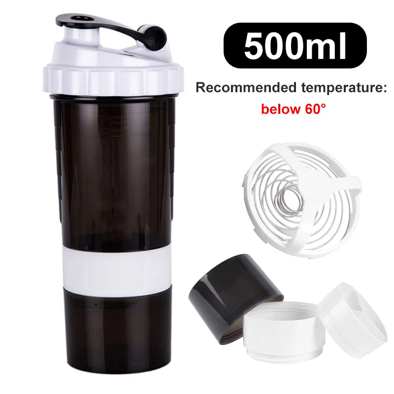 XSUPER Protein Shaker Bottle, Leak Proof Shaker Bottle for Protein  Mixes,16oz 3 Layer Twist Off Shak…See more XSUPER Protein Shaker Bottle,  Leak Proof