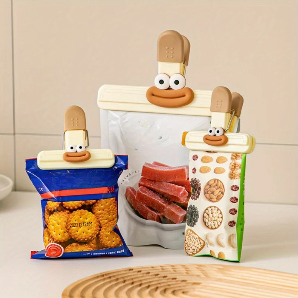 

1PC Food Sealing Clip,Moisture-proof Snack Clip, Food Preservation Bag,Tea Sealing Clip Bag Sealer Kitchen Gadgets Kitchen Items