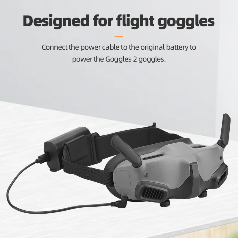 Drone Accessories Battery Power Supply Line for DJI Goggles 2 Flight Glasses Power Cable for DJI Avata Goggles 2 Drone Quadcopter Accessories