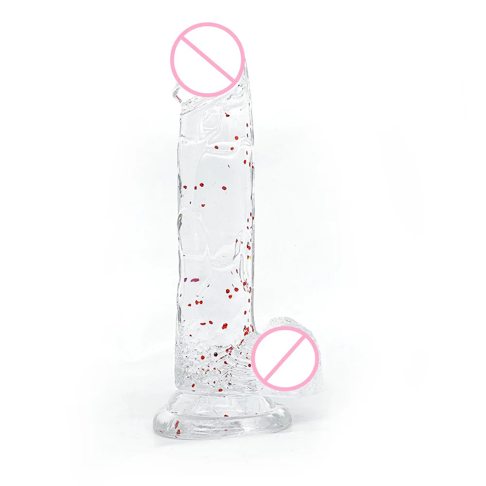 Transparent Realistic Dildo Penis Suction Cup Dildo Realistic Sex Toys for Lesbian Women Female Masturbator Big Dick Fake Dick