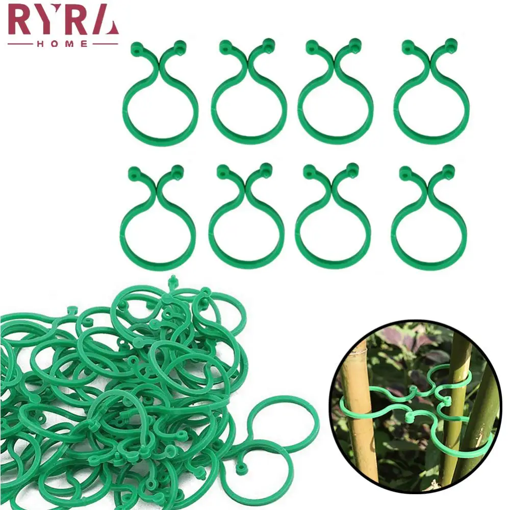 50/100PCS Garden Plant Clips For Vegetable Growing Upright Plant Holder