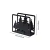 Stainless Steel Christmas Napkin Holder Stand Tissue Dispenser for Home Kitchen Tabletop Decoration Desktop Organizer 6