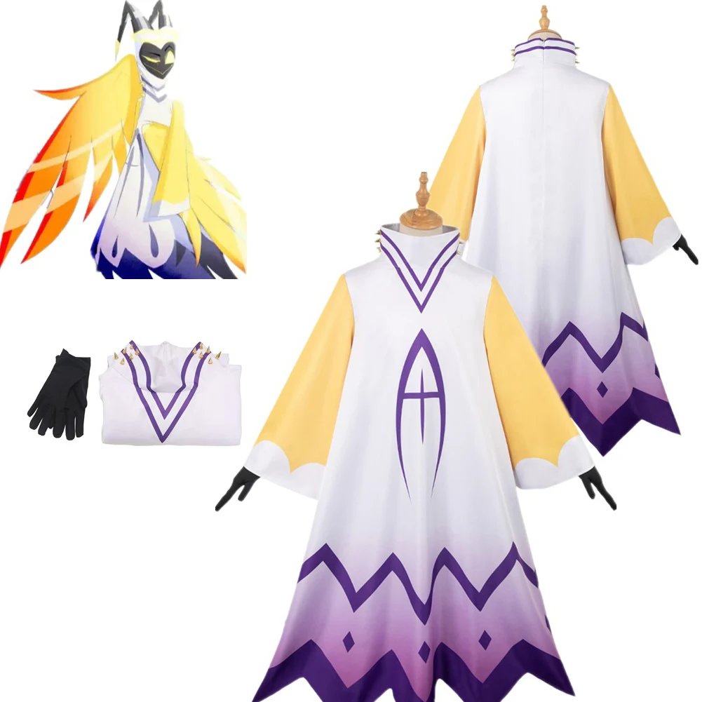 

Костюм Адама хазбина для косплея, фантастический мультяшный костюм, Маскировка для взрослых мужчин и женщин, платье, одежда для Хэллоуина, карнавала, женская одежда