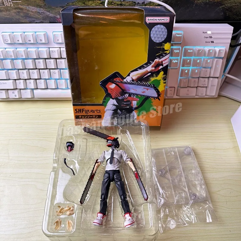 BANDAI - チェーンソーマン　フィギュア 10体セット Shf チェーンソーマンアクションフィギュアデンジ置物 PVC 可動