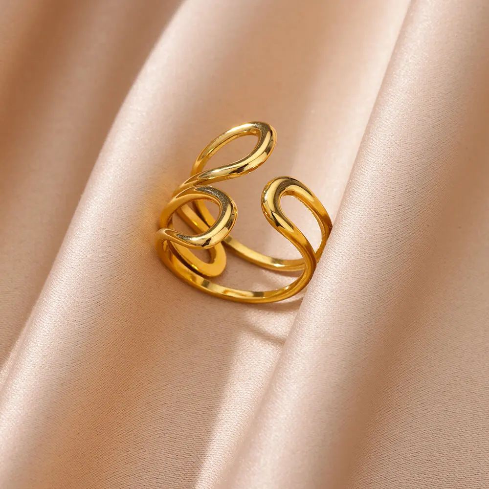 Irregular Stainless Steel Jewelry Women
