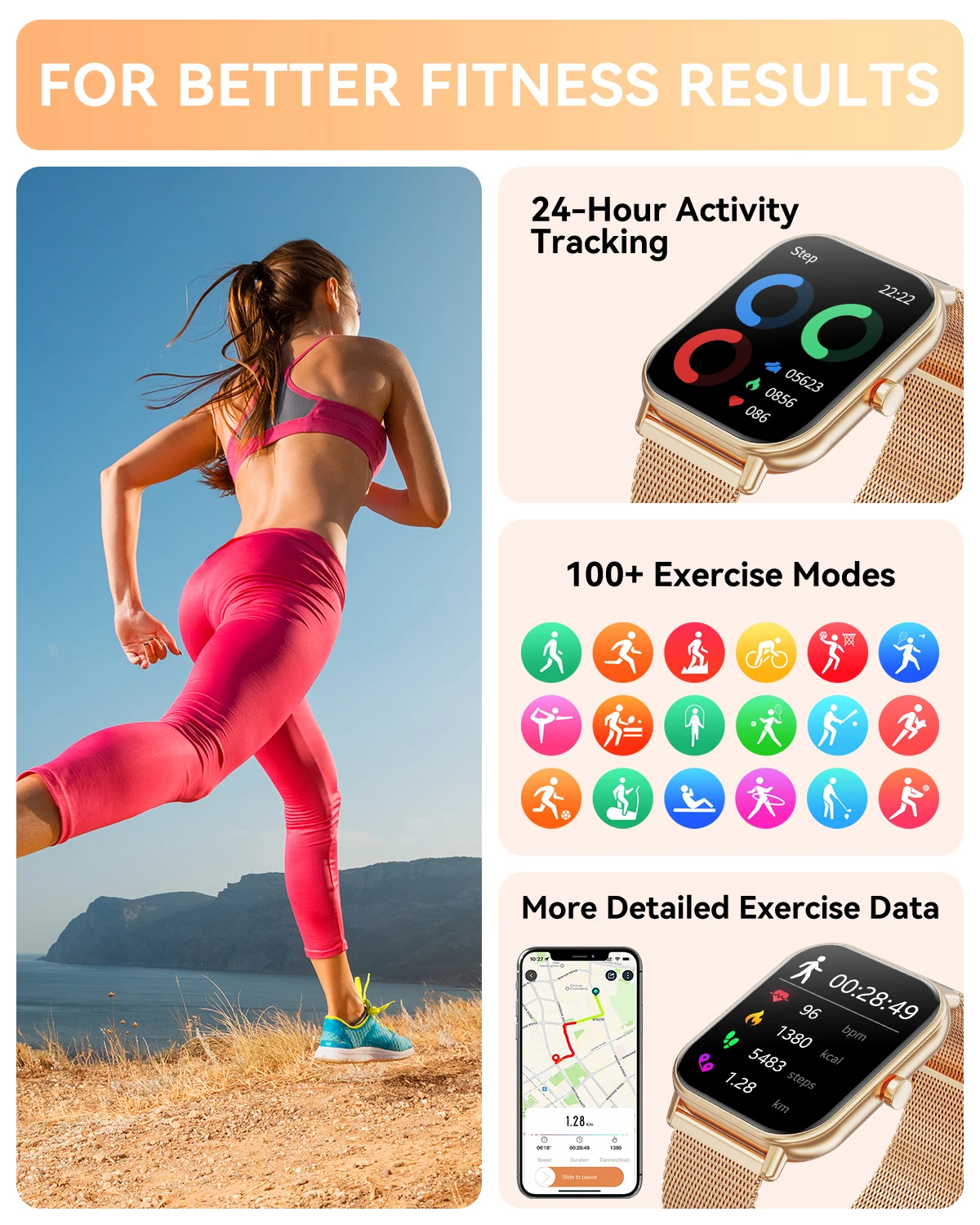 Karchilor 2025 Smartwatch, 1.85 High-Definition Large Screen, Women'S Fitness Tracker, Men'S Ip68 Waterproof, Sports Watch 6