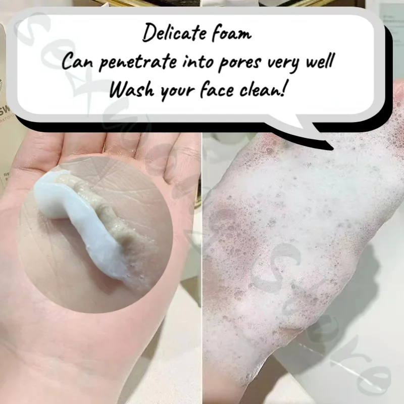 Amino Acid Oil Controlling Acne Facial Cleanser Gentle Cleansing Skin Moisturizing Plant Extract Double Tube Facial Cleanser 80g 3