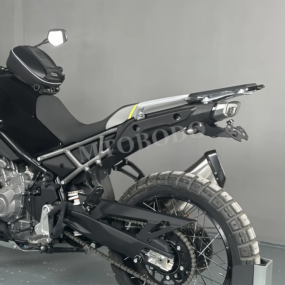 CFMOTO 450MT 2024 오토바이 액세서리 450MT 접이식 번호판 홀더 테일 브래킷 LED 후면 번호판 홀더에 적합