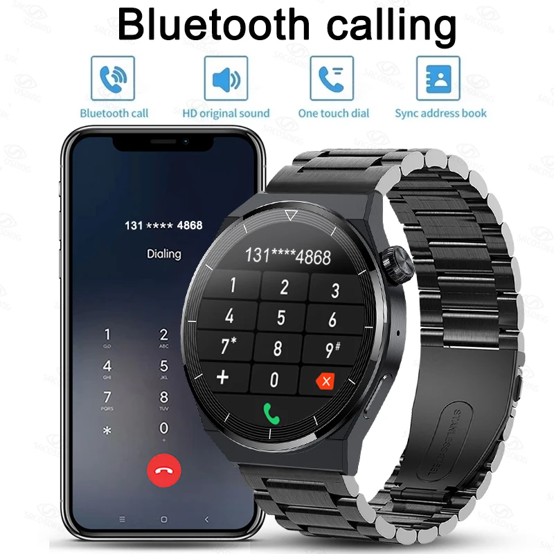 GT3pro Ʈ ġ NFC  AMOLED 390*390 HD ũ ɹڼ,  ȭ,  Ʈġ,  ýƮ, 2023 ǰ
