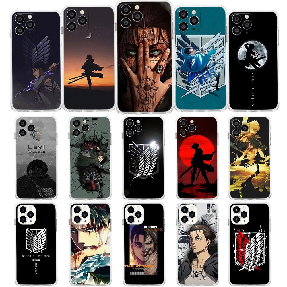 Ny-38 Attack On Titan Levi Custodia Morbida Per Realme Narzo 10 9 C30S C35 C55 50 50A Prime Pro Plus