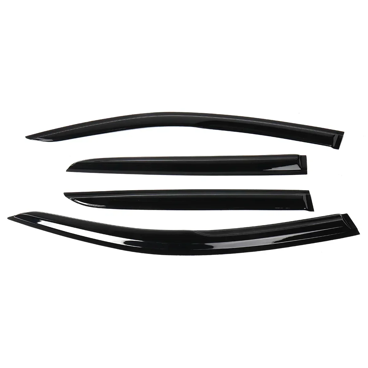 

4pcs Car Side Window Visor Guard For TOYOTA For C-HR For CHR 2017-2020 Vent Awnings Shelters Black Tinted Rain Guard Door Visor