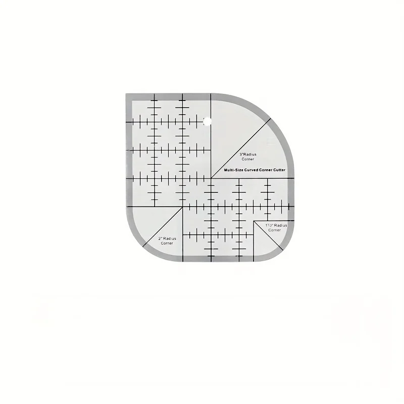 Corner Knife Quilting Ruler Acrylic Sewing and Sewing Ruler DIY Template Tool 1PC