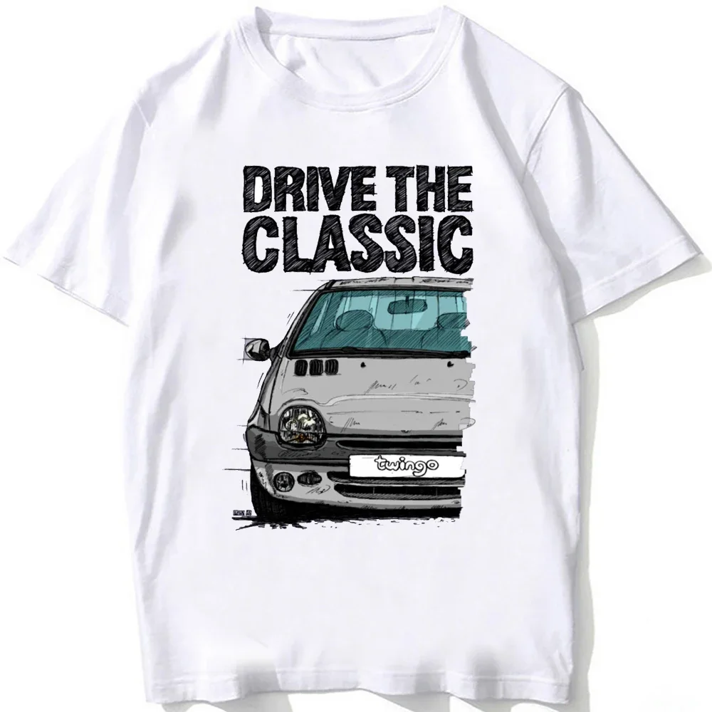 2026 New Drive A Legend Twingo Late Halogen Model Sport Car T-Shirt Boy White Tees Man's Clothing Summer Casual T Shirt