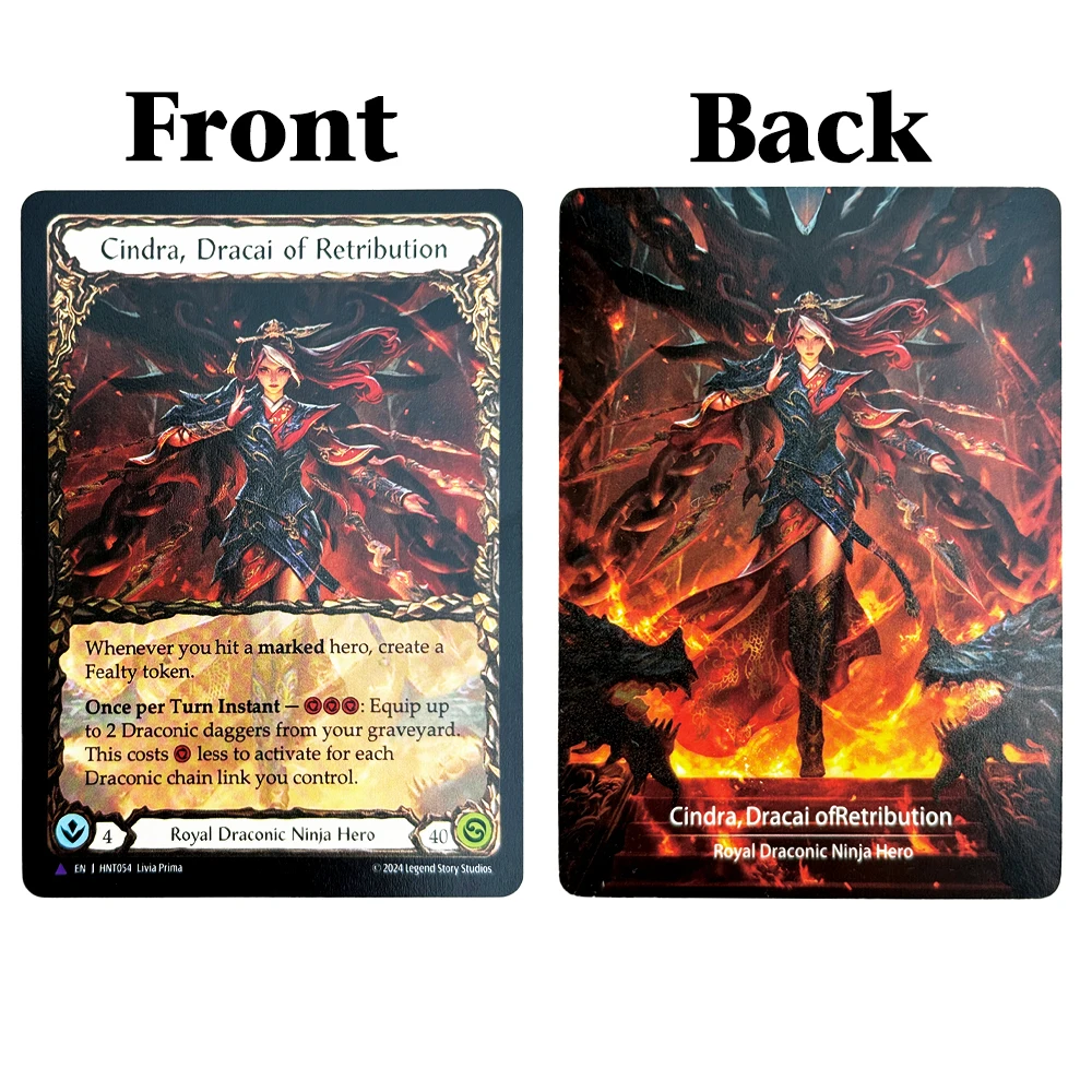 COLD FOIL FAB TCG Card Proxy Double-sided Game card Arakni 5L!p3d