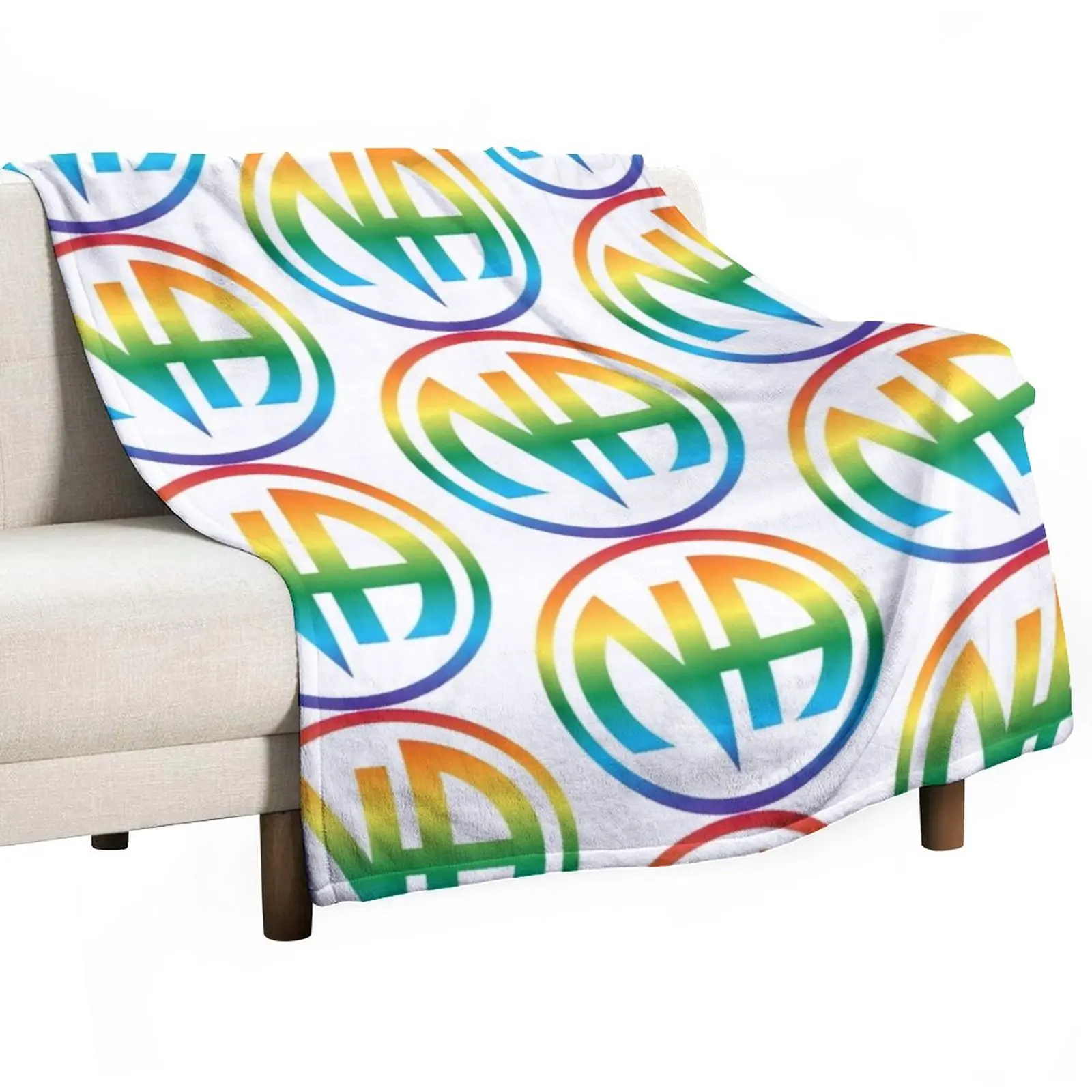 

Narcotics Clean Sober NA AA Recovery Proud Sobriety LGBT Gay Throw Blanket Luxury Blanket Baby Blanket