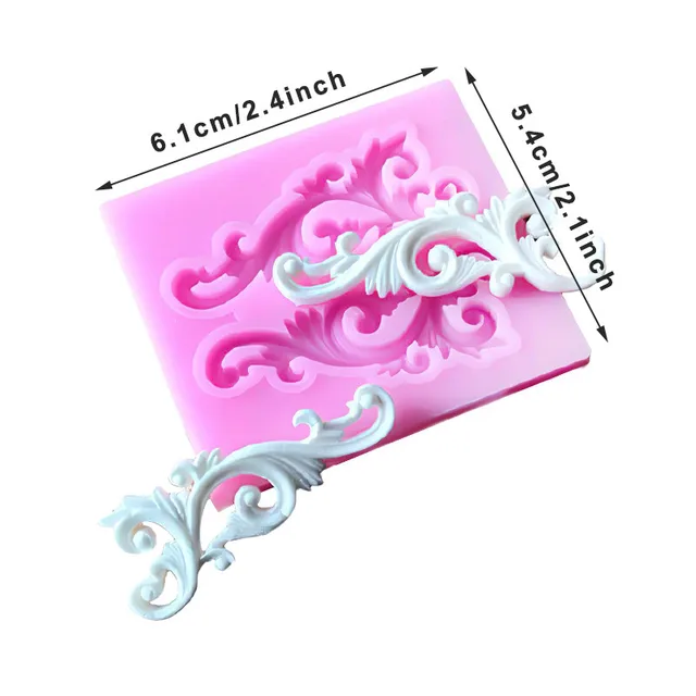 Fondant Penészek Megkönnyebbülés Szilikon Penész Európai Retro Dombormű Csipke Cukorcraft Gumpaste Csokoládé Cukorka Agyag Sütő Kiegészítők - Image 6