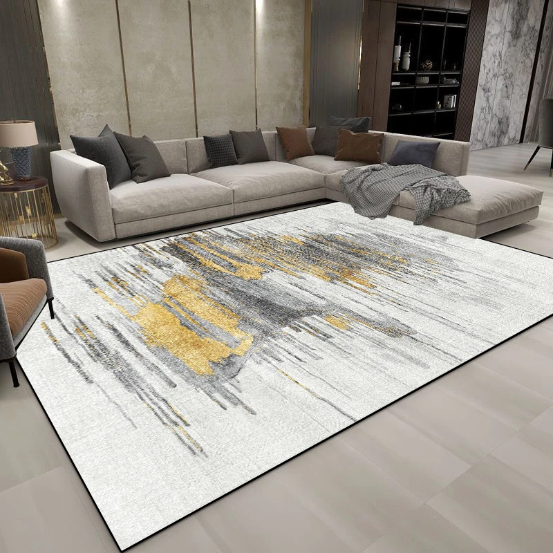 Modern Decoration Abstract Carpets Living Room Light Luxury Carpet Home Sofa Grey Floor Mat Washable Bedroom Cloakroom Soft Rugs 3