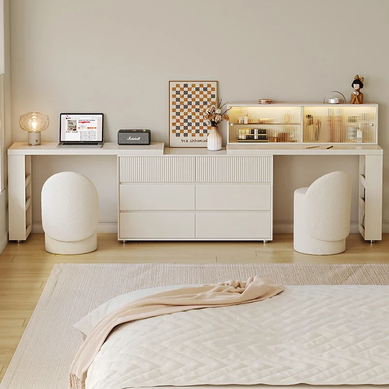 Console Light Mirror Dressers Bedroom Computer Storage Organizer Vanity Makeup Tables Lights Drawers Comoda Pra Quarto Furniture