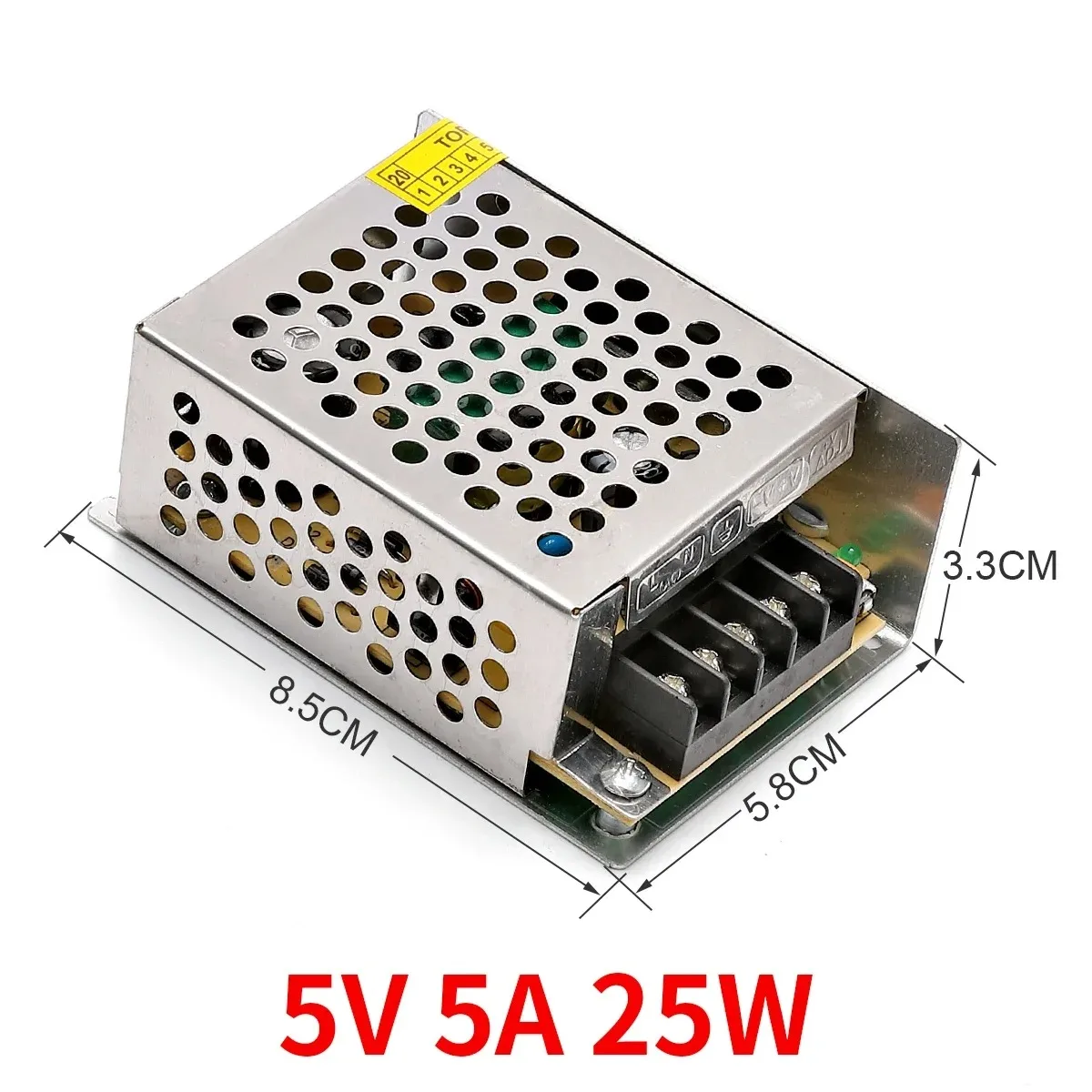 thumbnail image 1 of Fuente de alimentación LED DC 5V/10W 15W 25W 50W 100W 200W 300W 350W Fuente de alimentación conmutada Transformador AC DC SMPS, 1 of 5