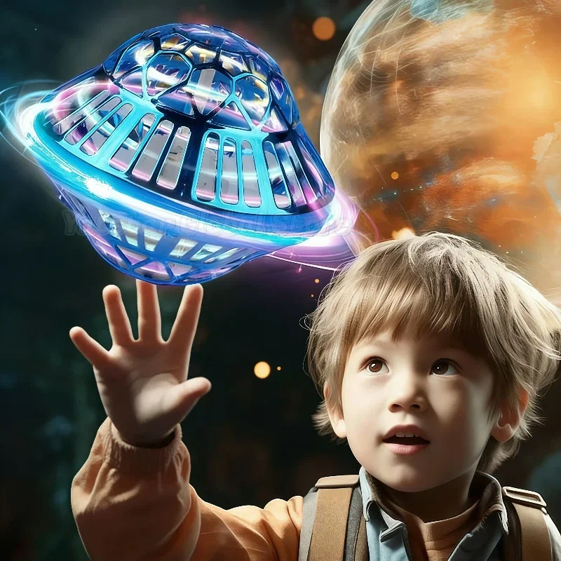 Flying Orb Boomerang Ball Flying Spinner Drone Magic Ball Toy LED 360&deg; Rotating Kids Toys Christmas Birthday Gifts