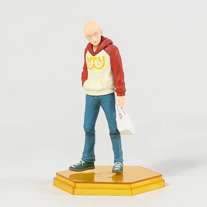 One Punch Man Saitama Oppai Hoodie Ver. Figure Pvc Model Toy Decoration  Anime Figurine Gift - Action Figures - AliExpress