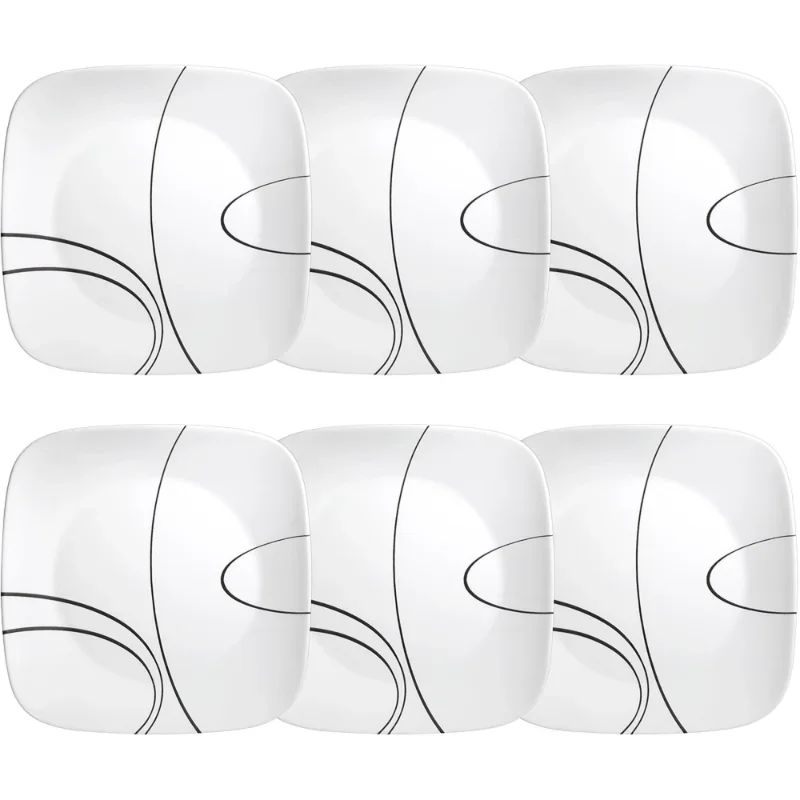 

Corelle® Simple Lines, 6 Piece Set, Square, Dinnerware Set