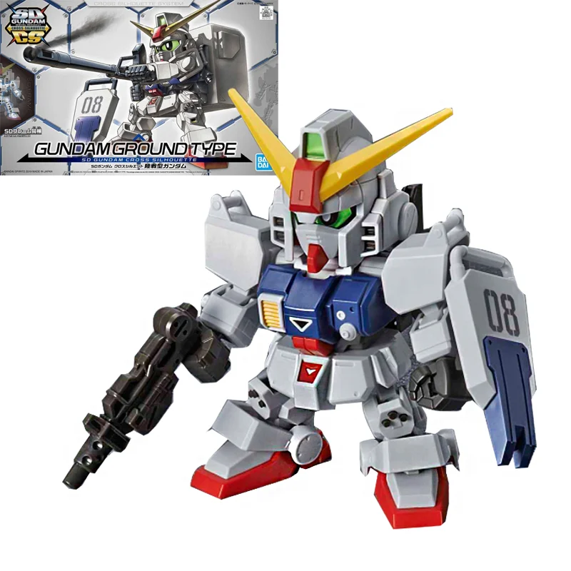 

Bandai Genuine SDCS BB Warrior Gundam Ground Type RX-79 G Gunpla Assembled Robot Model Anime Action Figure Gift NEW For Children