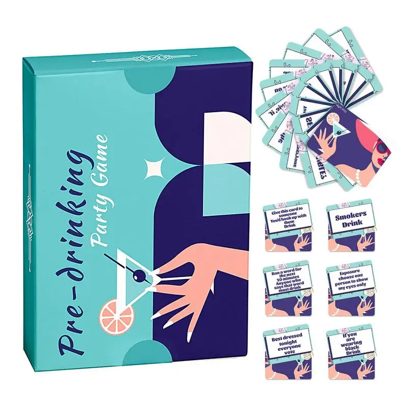 

Drinking Game Cards For Adults Dedicated Deck Card Games 50pcs Interesting & Promote Friendship Drinking Games Playing Card