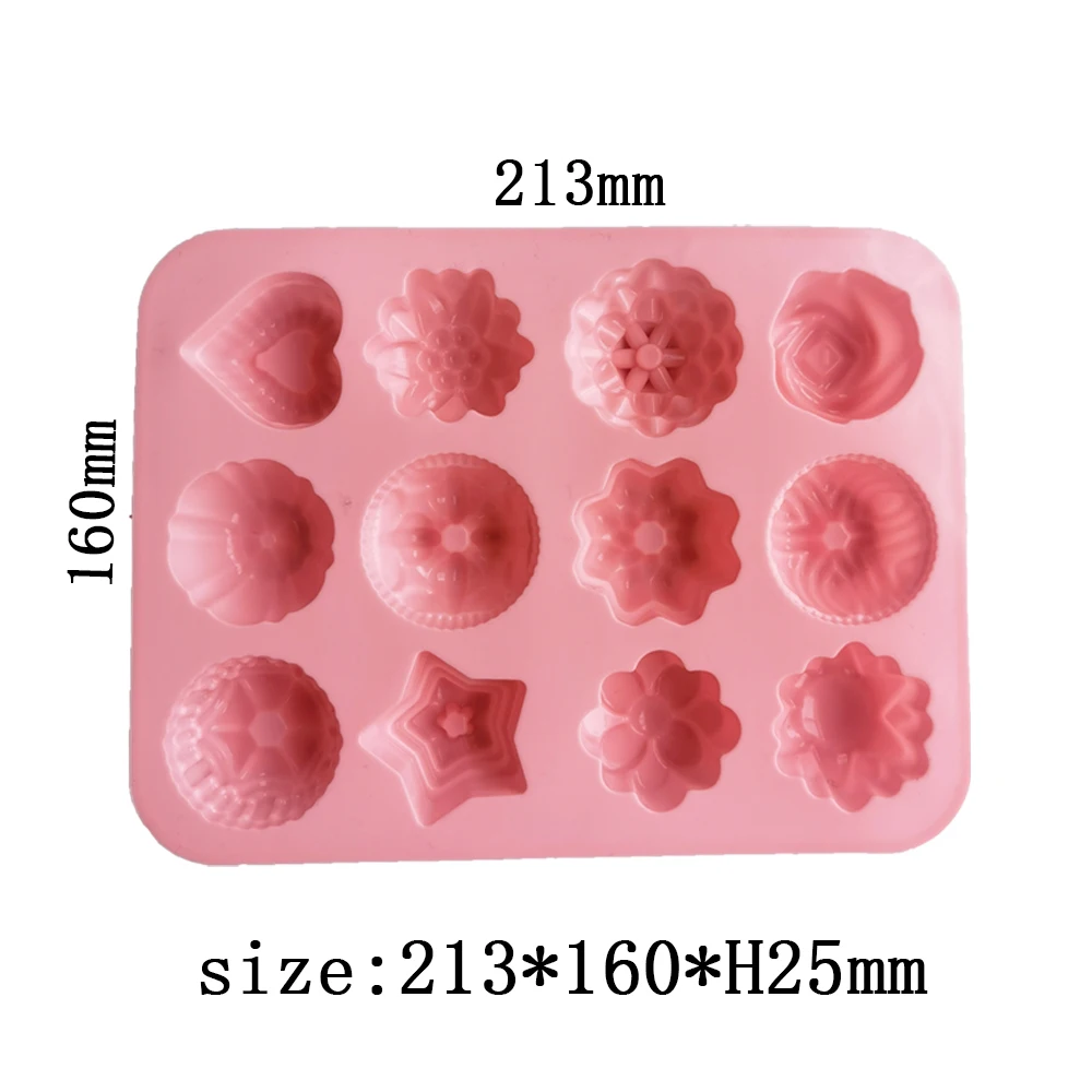 Silicone 6 Holes Flower Rose Cake Ice Cream Chocolate Mold Soap 3D Cupcake  Bakeware Baking Dish Cake Pan Muffin Mould