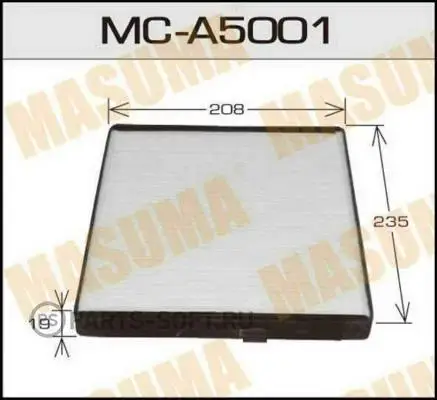 MASUMA MCA5001 Фильтр салонный CHEVROLET AVEO 2006-/ KALOS 2005-/ DWOO 2002-2004 | Автомобили и мотоциклы