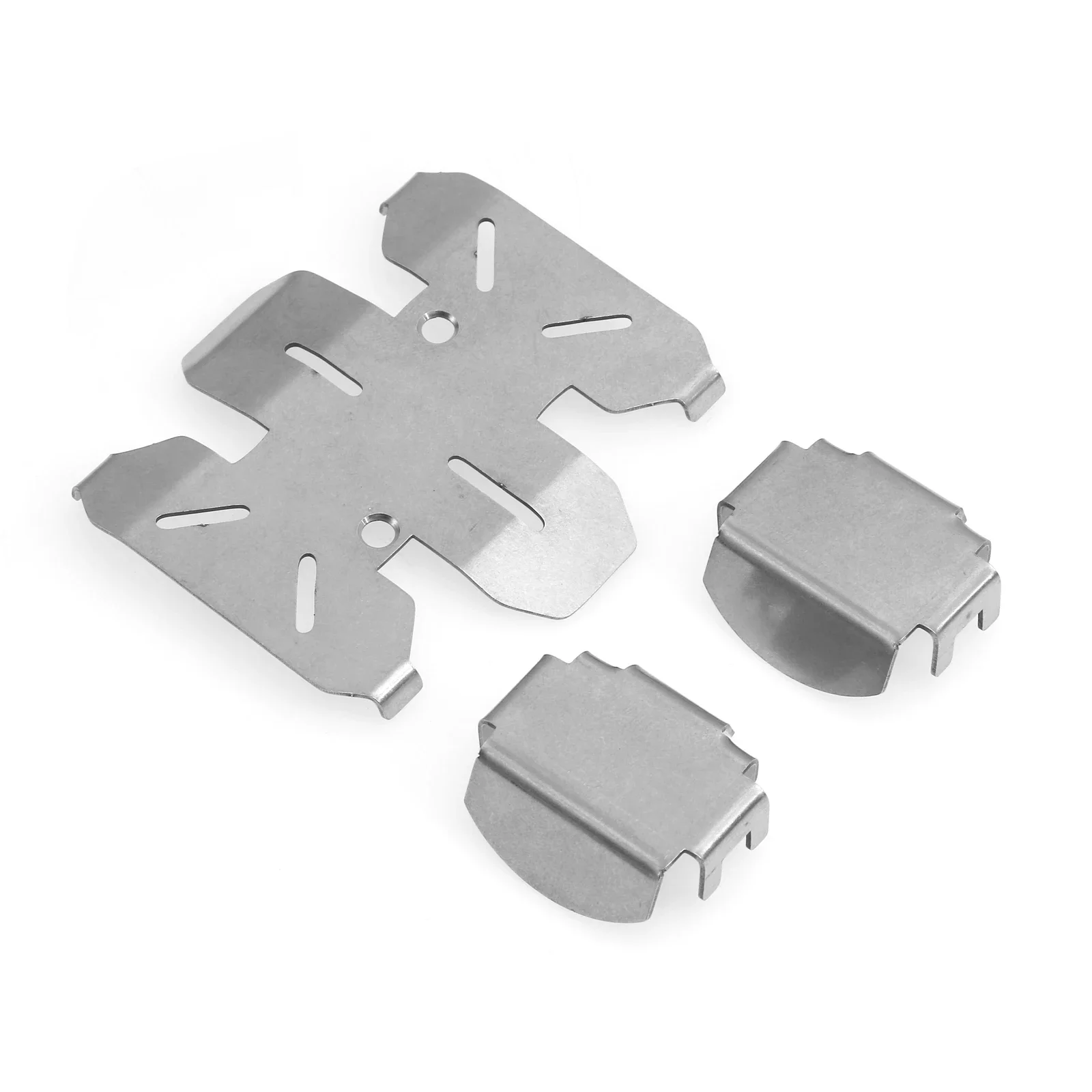 

3pcs Stainless Steel Chassis Armor Axle Protector Skid Plate Set for Axial SCX10 PRO 1/10 RC Crawler Car Upgrade Parts