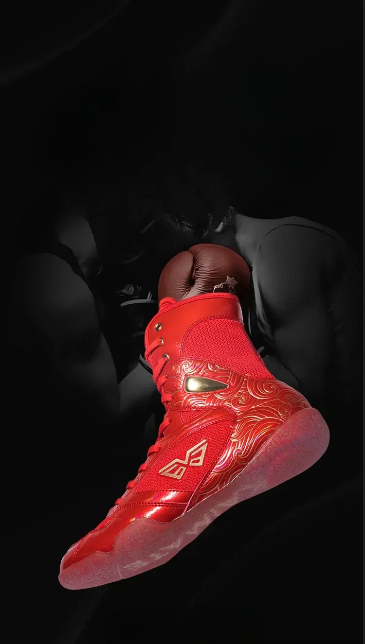 Description Picture 5 of itemNew Wrestling Shoes Men Women Boxing Sneakers Light Gym Footwears Comfortable Wrestling Sneakers Wrestling Boxing Shoes Men